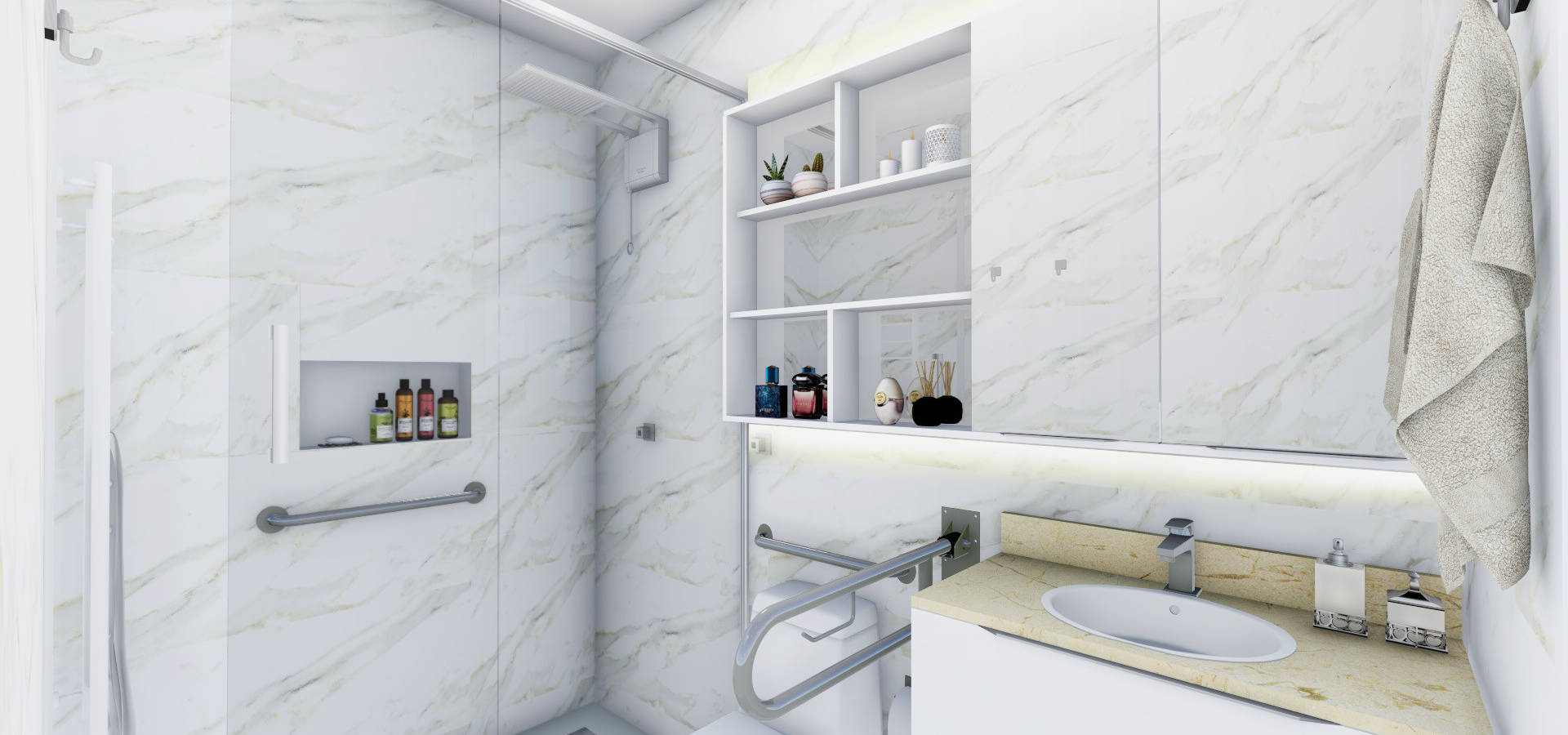 itens essenciais para banheiro de idosos