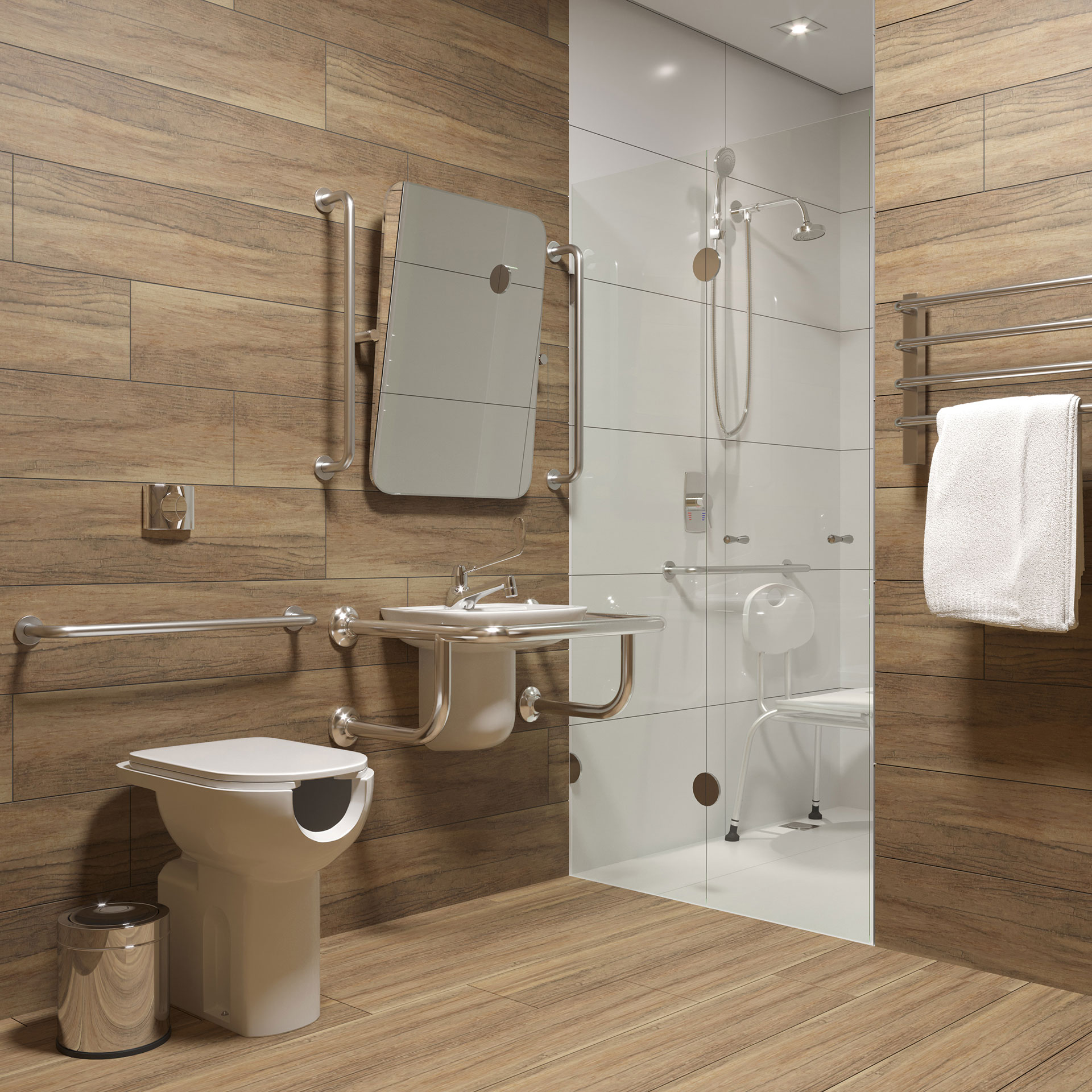 Iluminação para Revestimento 3D: Valorizando Texturas e Volumes no Banheiro