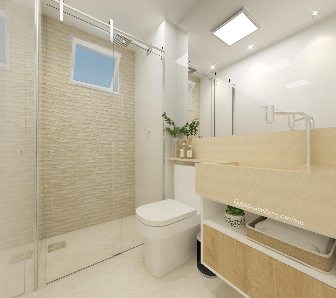 Banheiro bege: Combinações de cores e materiais para um ambiente sofisticado