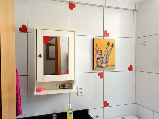 decoracao banheiro coracao artesanal ou moderno