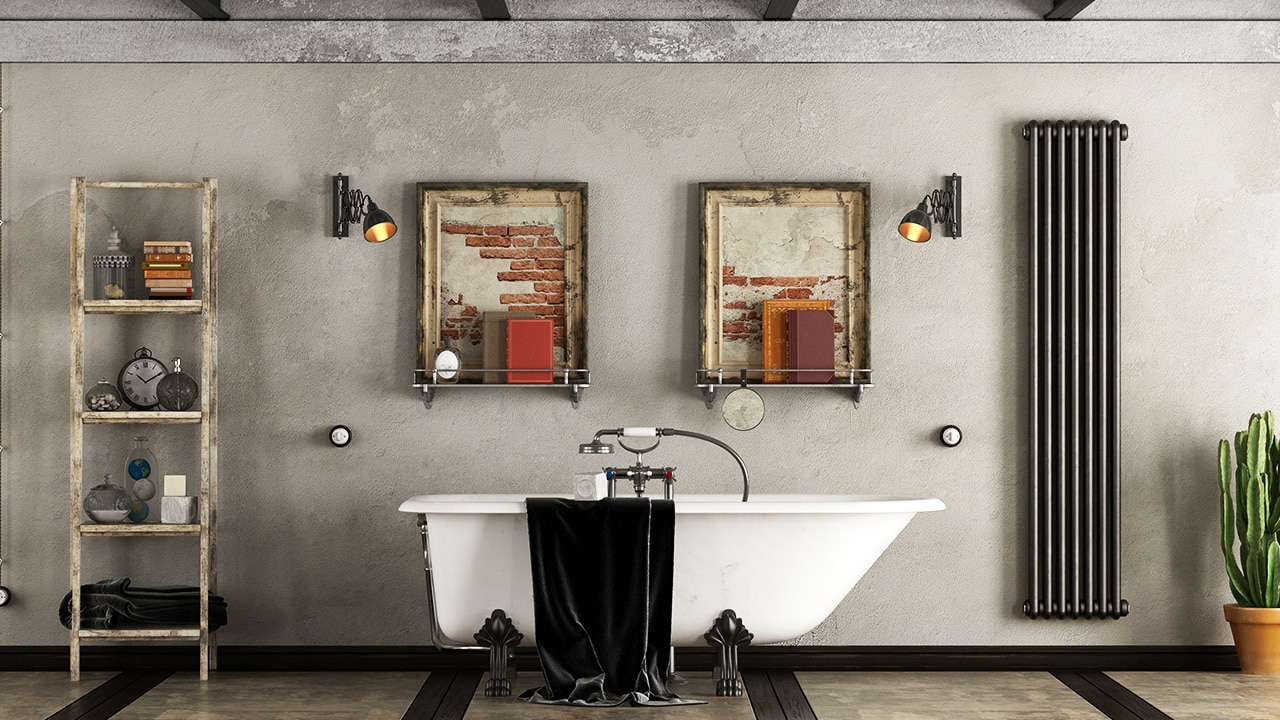 20 ideias banheiro industrial pintura preta fosca