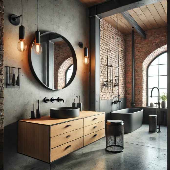 erros comuns decoracao banheiro industrial preto