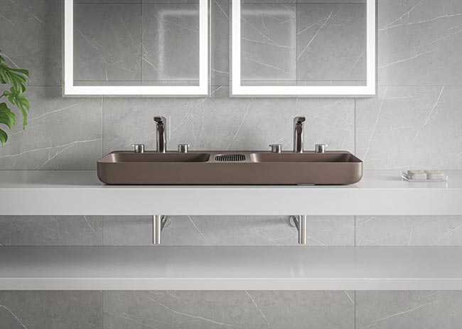 vantagens banheiros com duas cubas