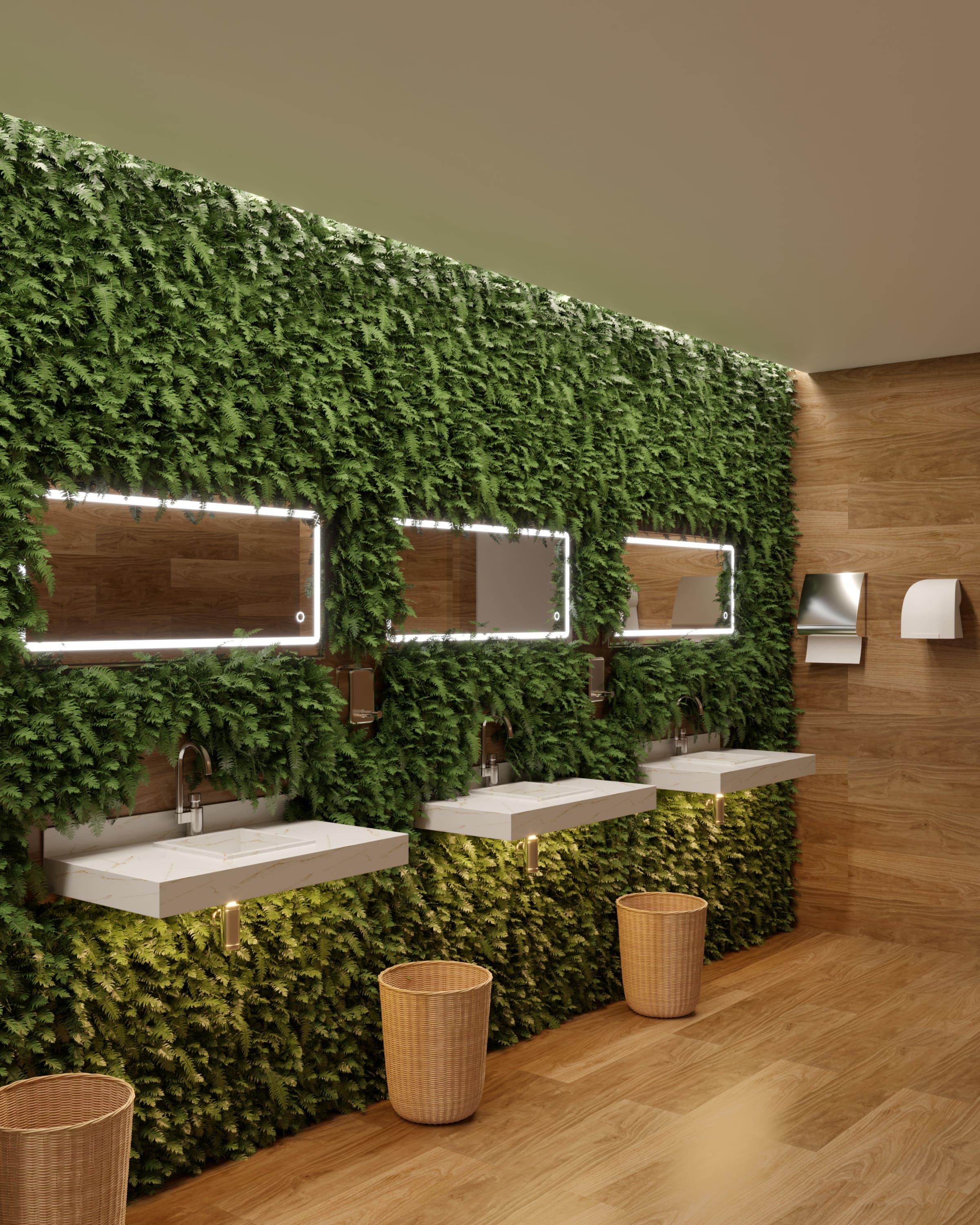 Maximizando Espaços: Jardins Verticais para Banheiros Pequenos e Lavabos