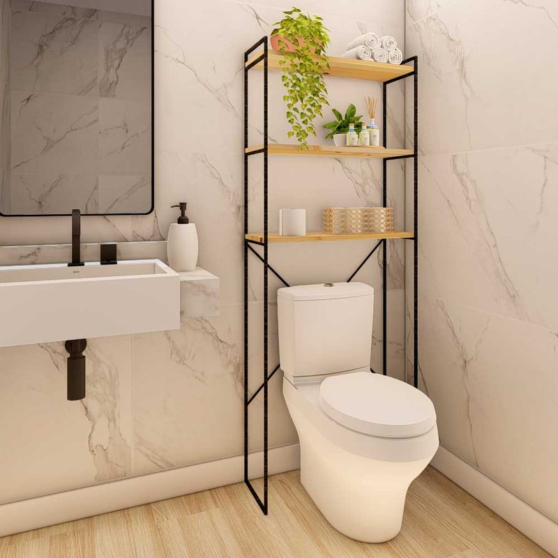 decoração banheiro estilo industrial