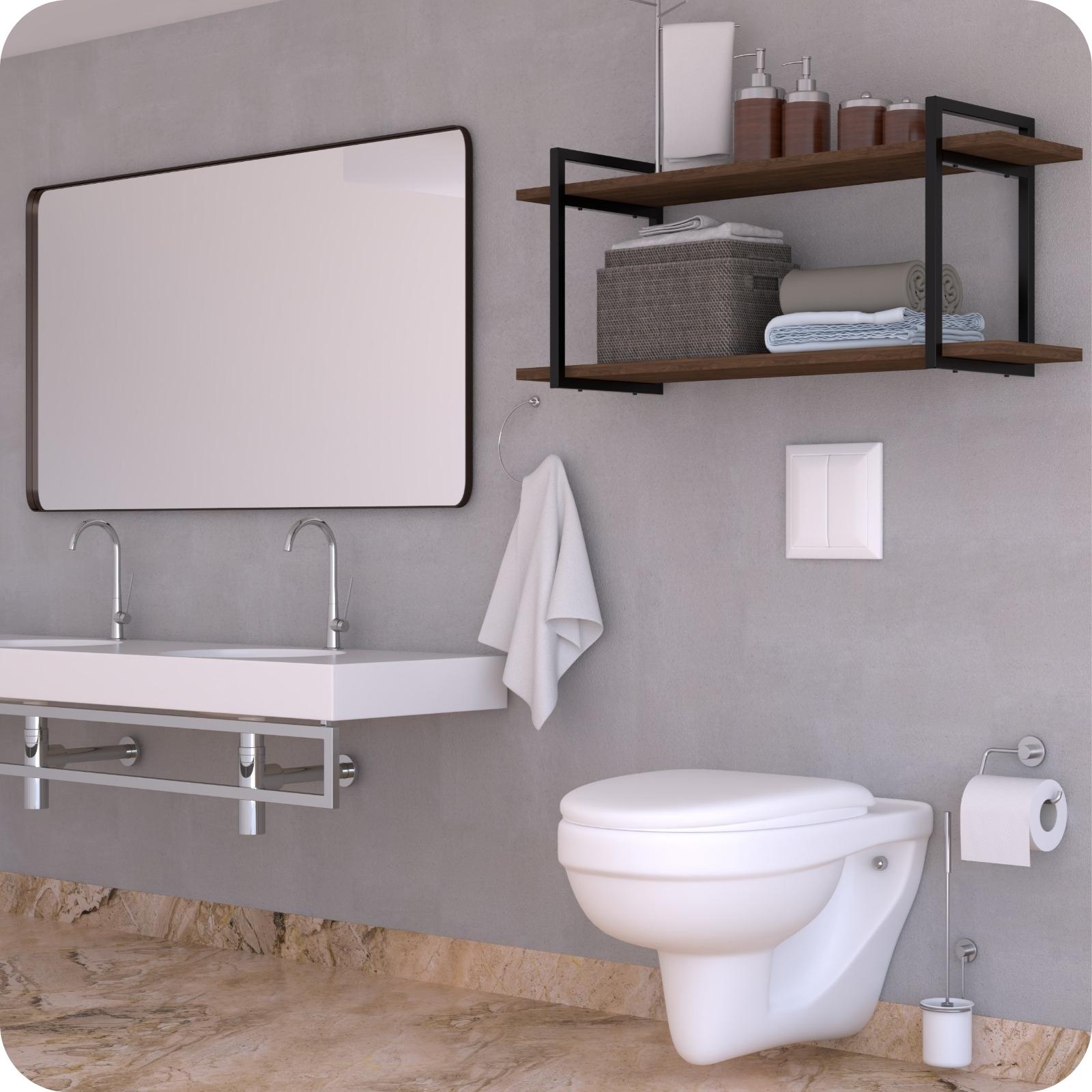 ideias banheiro industrial