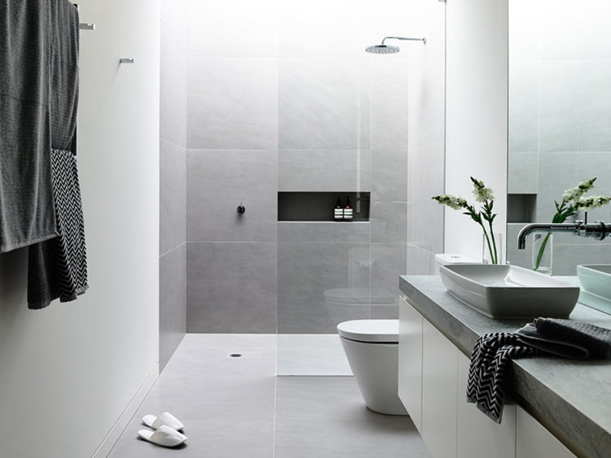 acessórios de banheiro minimalista