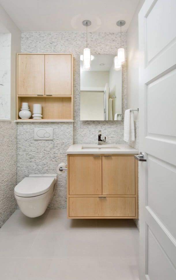 banheiro pequeno simples e elegante