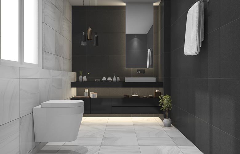 Acessórios que Transformam seu Banheiro Preto e Branco