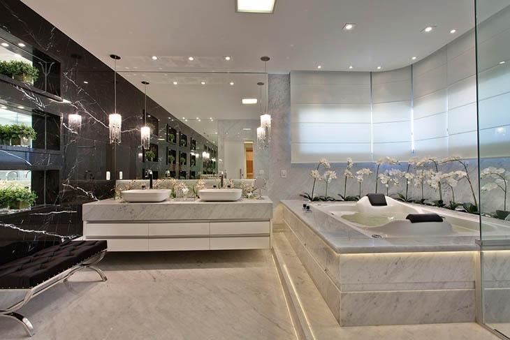 Acessórios que Transformam seu Banheiro Preto e Branco