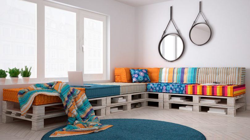 ideias de decoração econômica para sala de estar