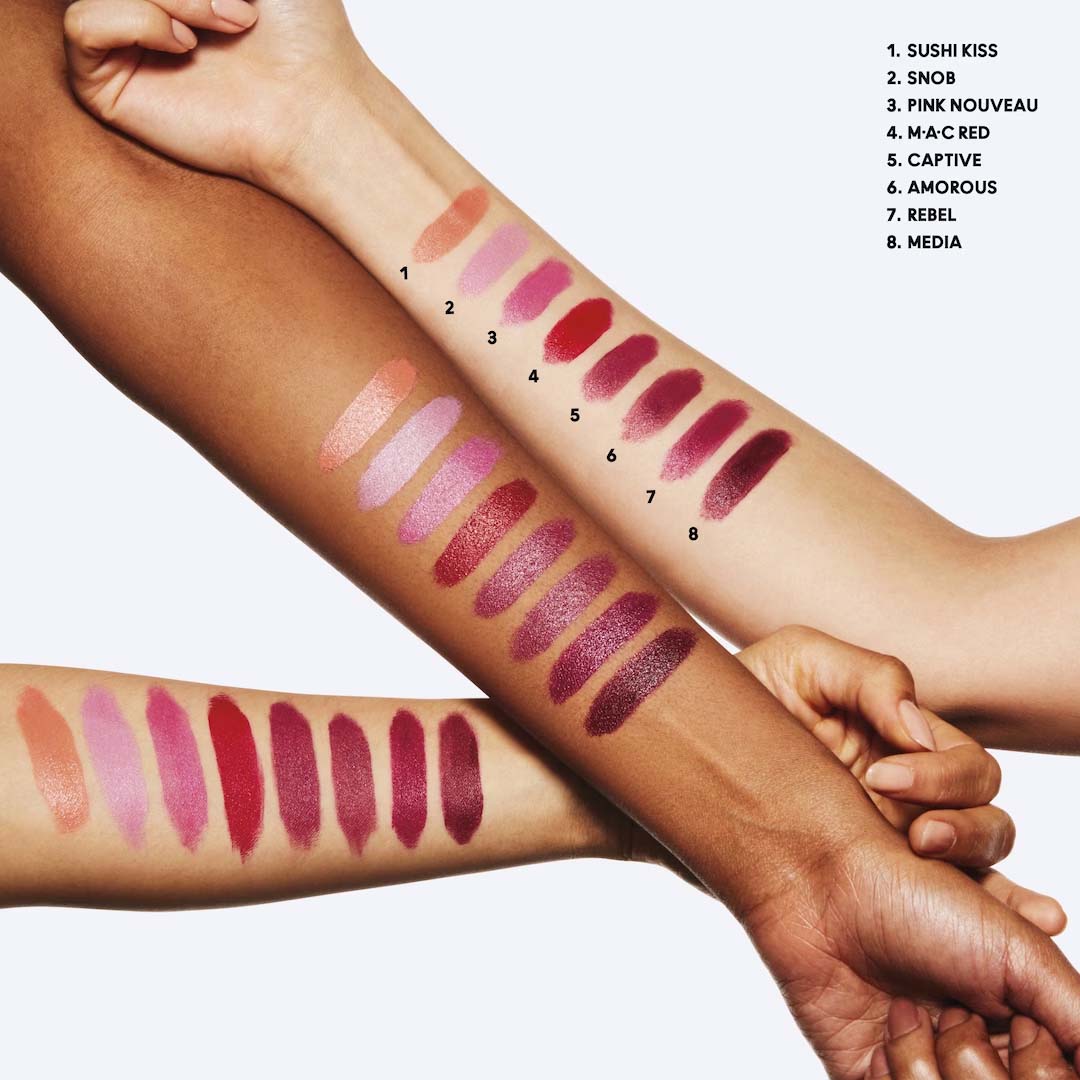 Comparativo: Batom MAC Matte vs. Powder Kiss