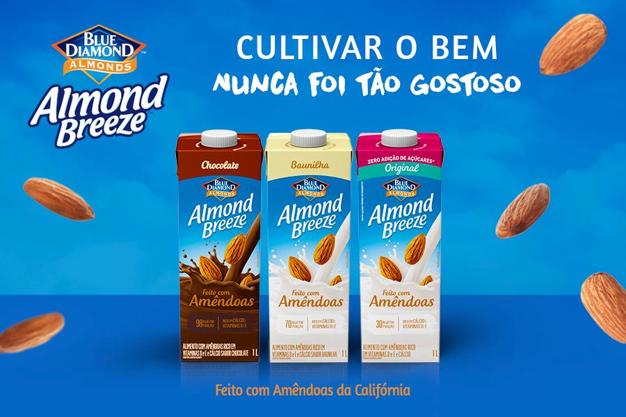 leite de amêndoas baixo em calorias