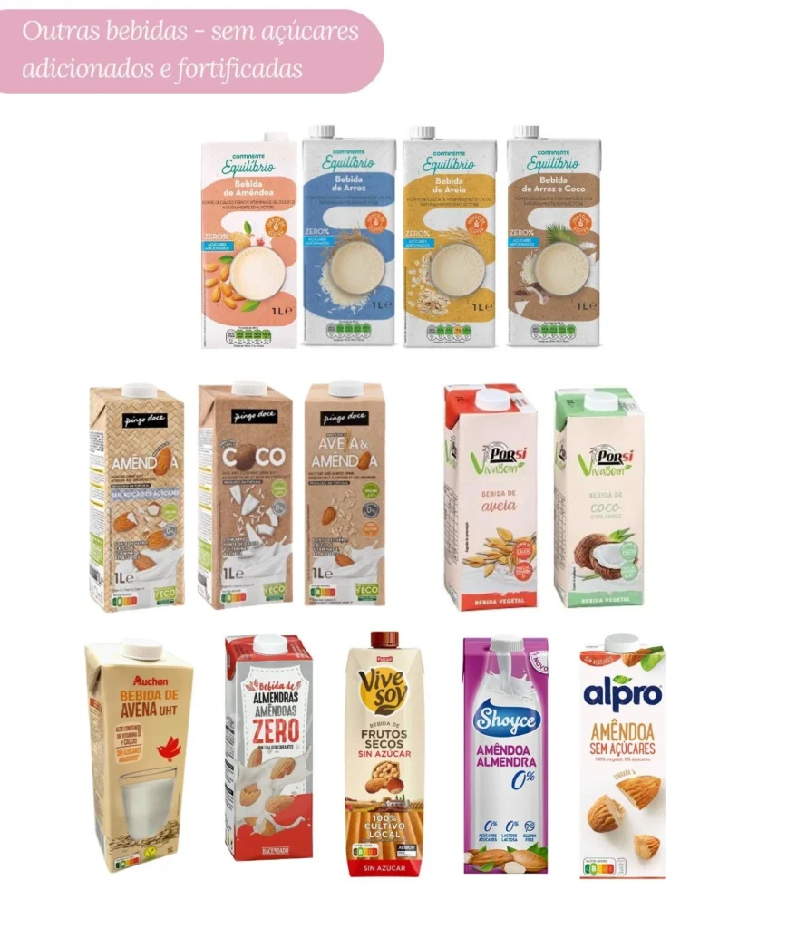 leite de amêndoas baixo em calorias