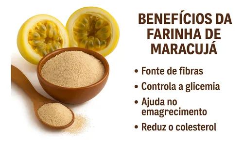 beneficios da farinha de maracuja