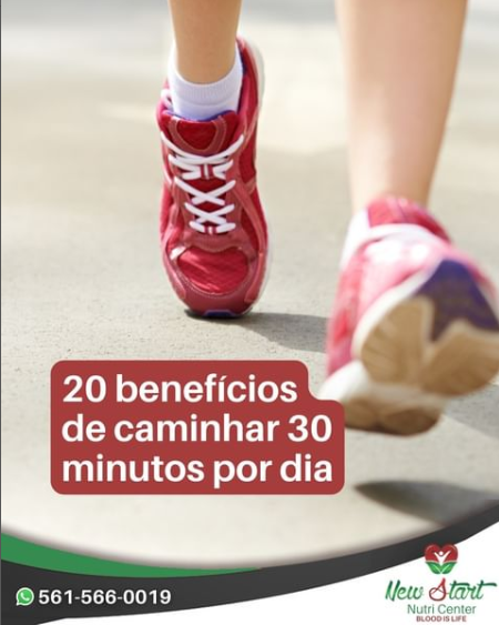 benefícios de caminhar diariamente