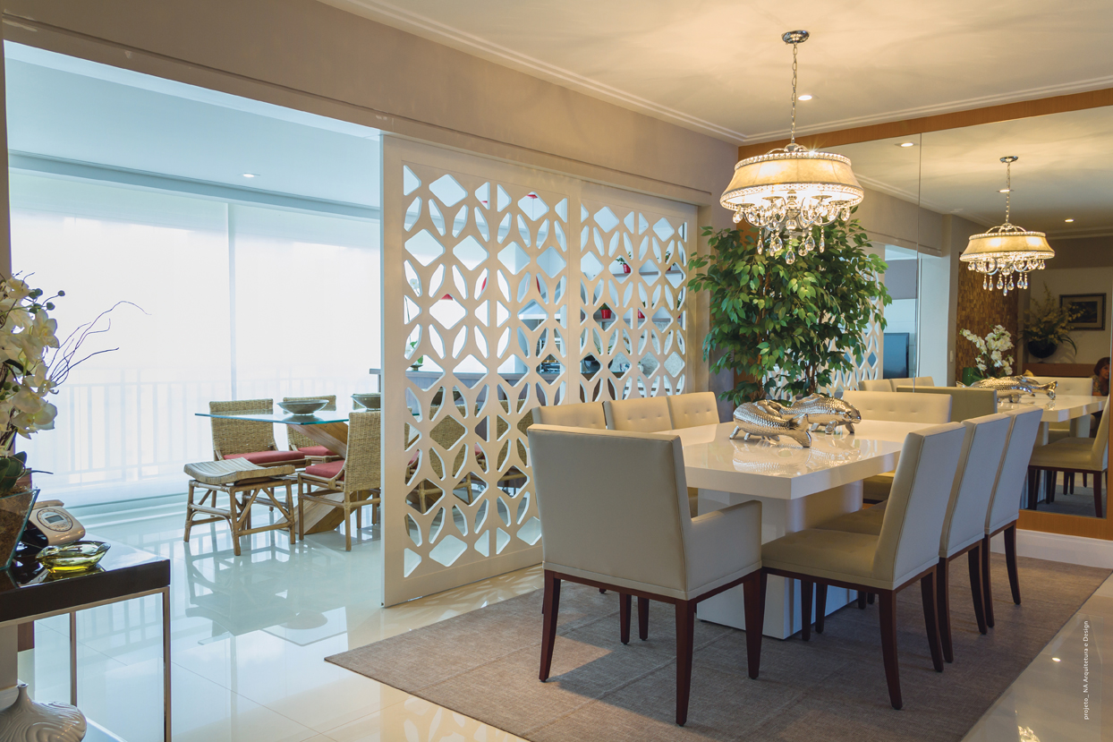 biombo para dividir sala de estar e jantar