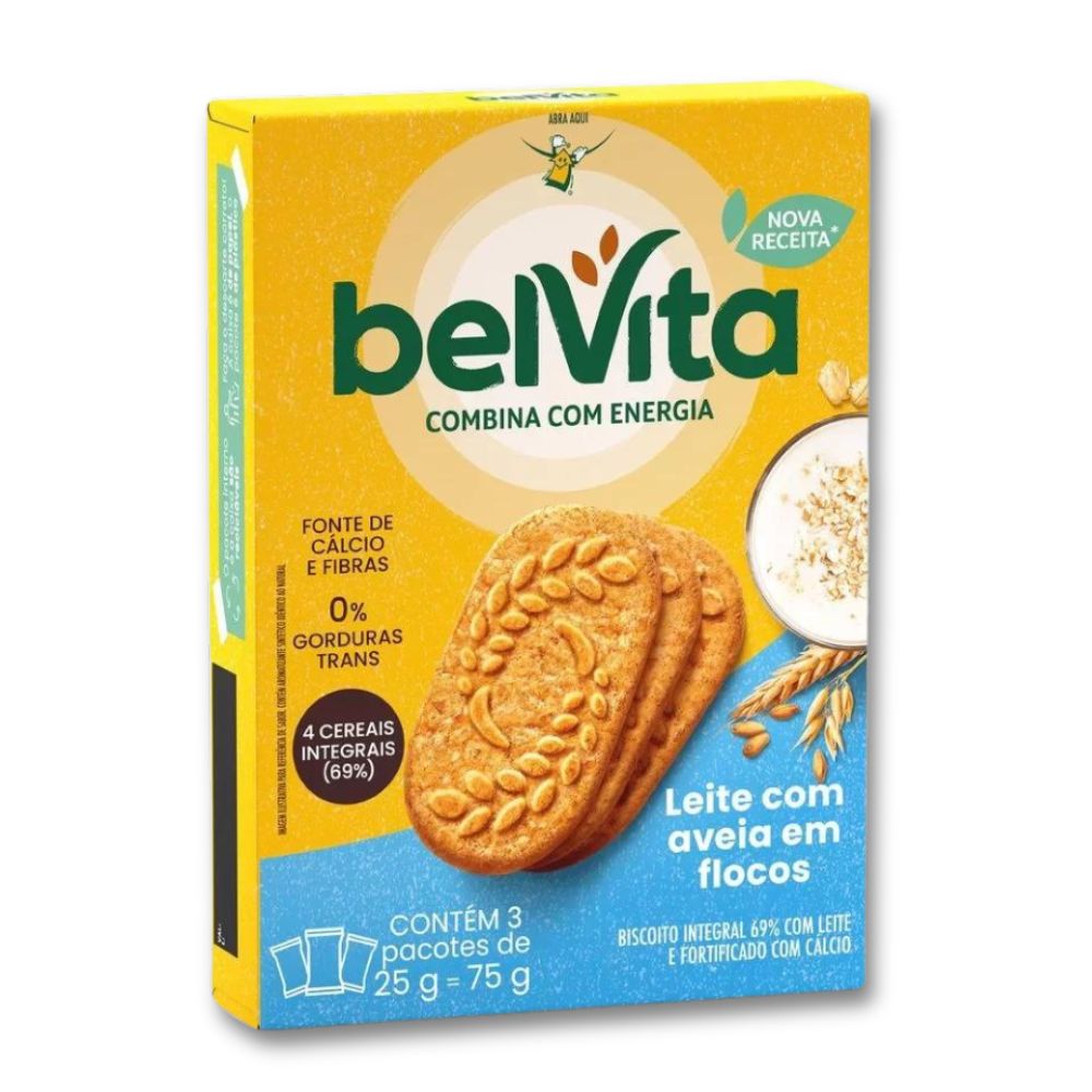 biscoitos integrais com alto teor de fibras