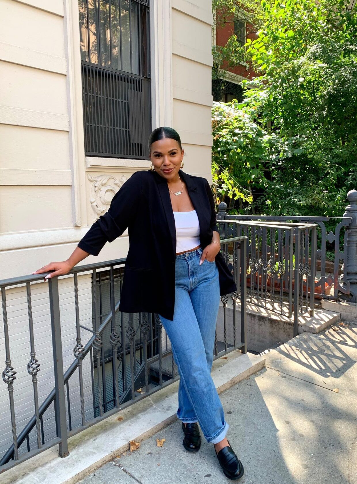 blazer preto feminino alongado looks