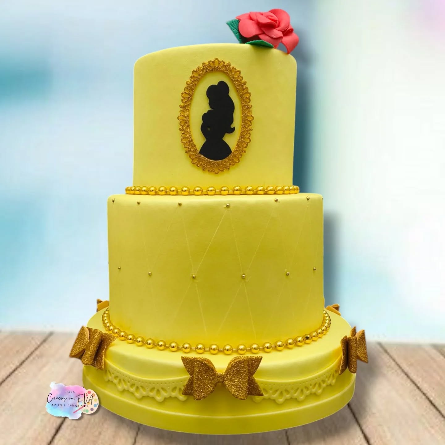 bolo a bela e a fera