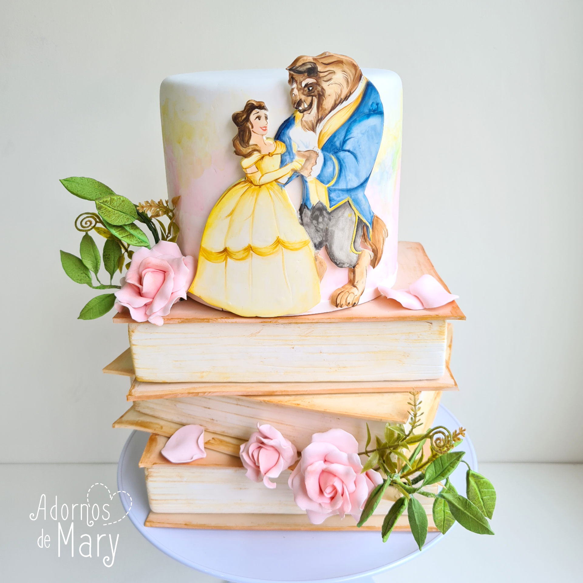 bolo a bela e a fera