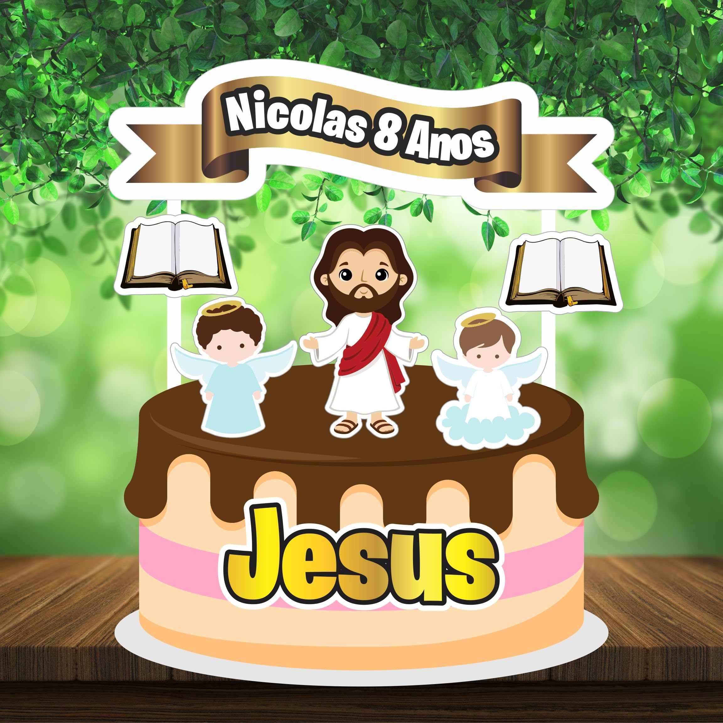 5 Ideias de Frases para Topo de Bolo Tema Jesus