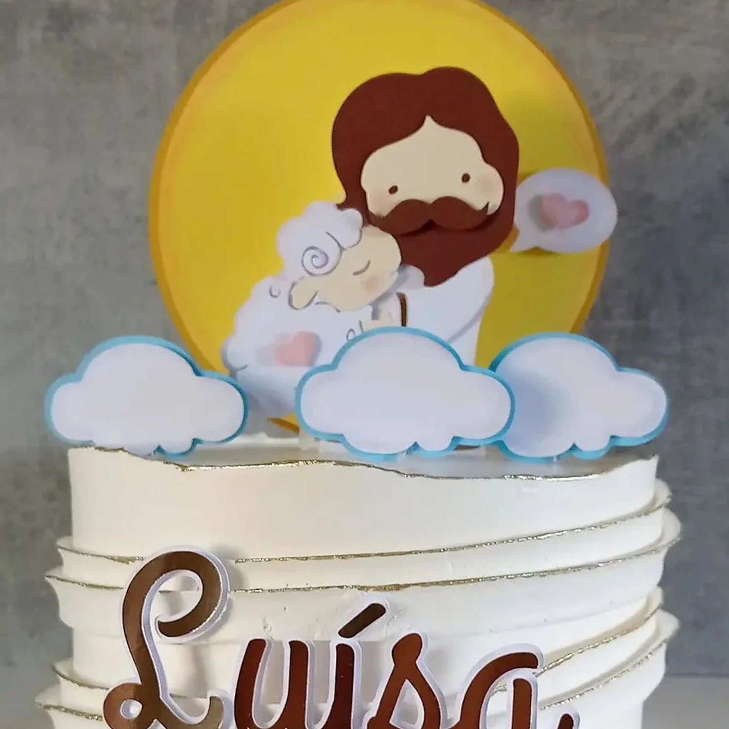 bolo de aniversario tema jesus