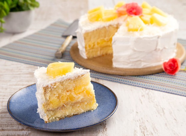 bolo decorado abacaxi