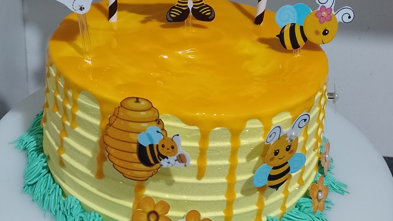 bolo decorado abelhinha