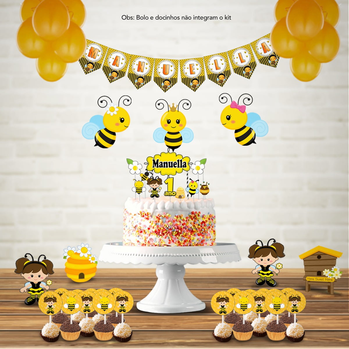 5 Ideias de Toppers de Bolo Abelhinha Personalizados
