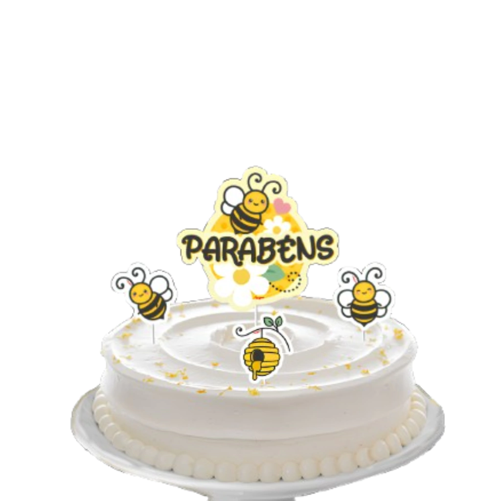 bolo decorado abelhinha