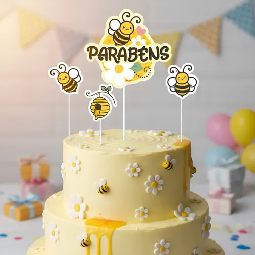 Decoração de Bolo Abelhinha com Chantilly: Passo a Passo