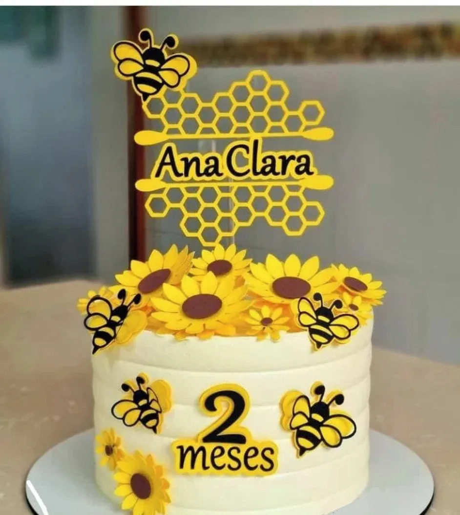 5 Ideias de Toppers de Bolo Abelhinha Personalizados