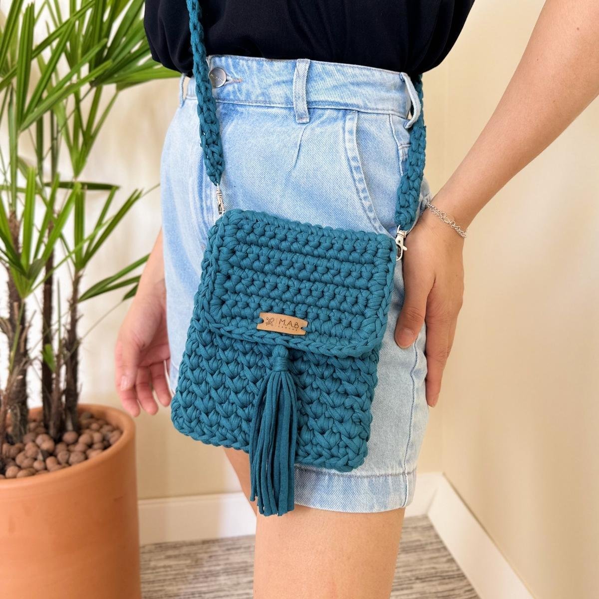 bolsa de fio de malha