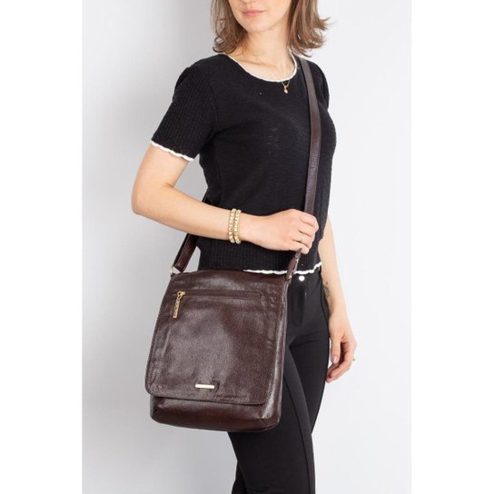 Bolsa transversal com corrente