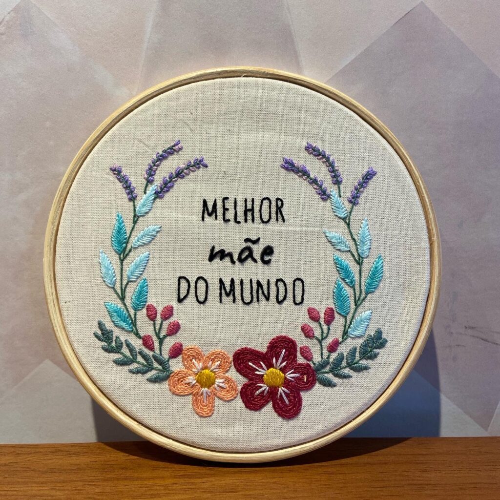 pontos de bordado à mão