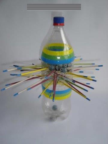 brinquedos educativos com garrafa pet