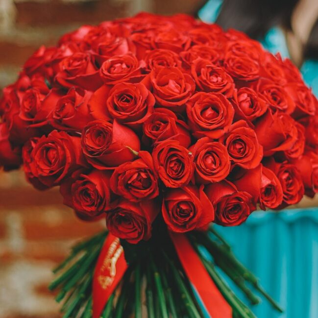 buquê de flores para presente de aniversário