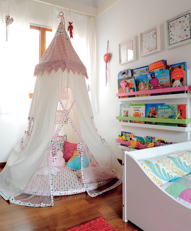 cabana infantil de tecido