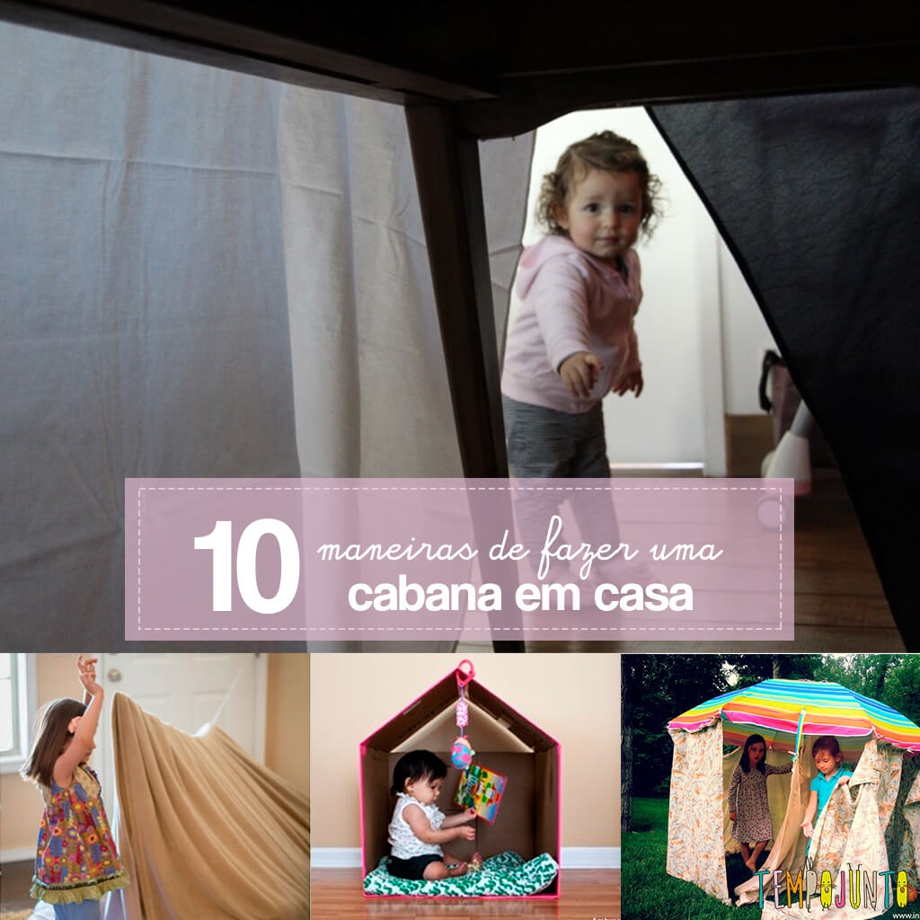 cabana infantil de tecido