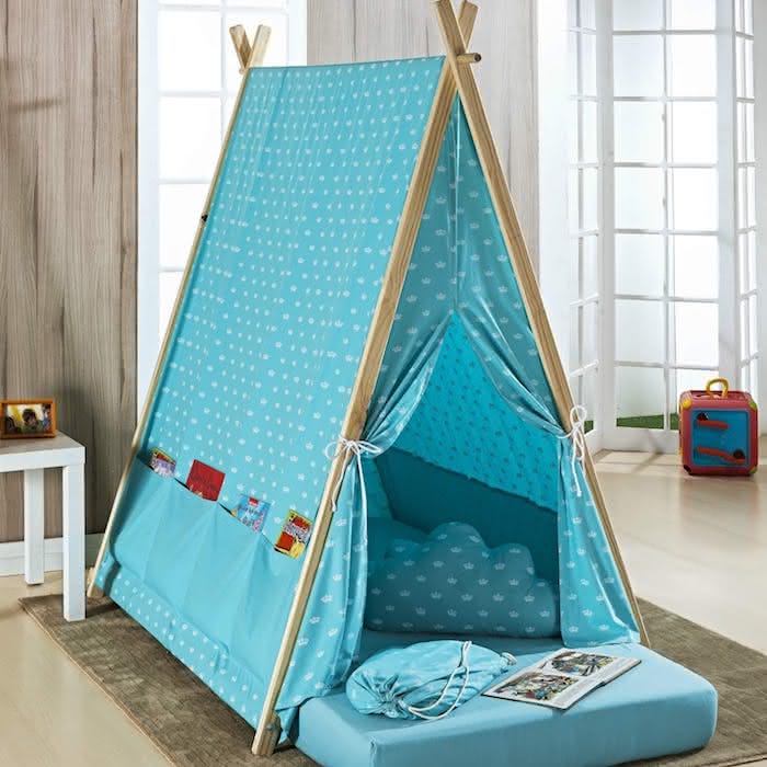 cabana infantil de tecido