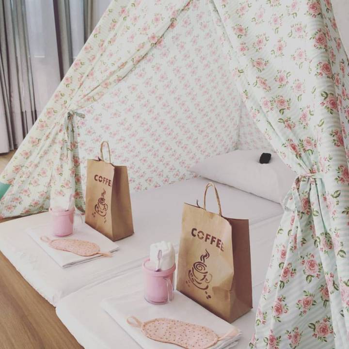 cabana infantil de tecido