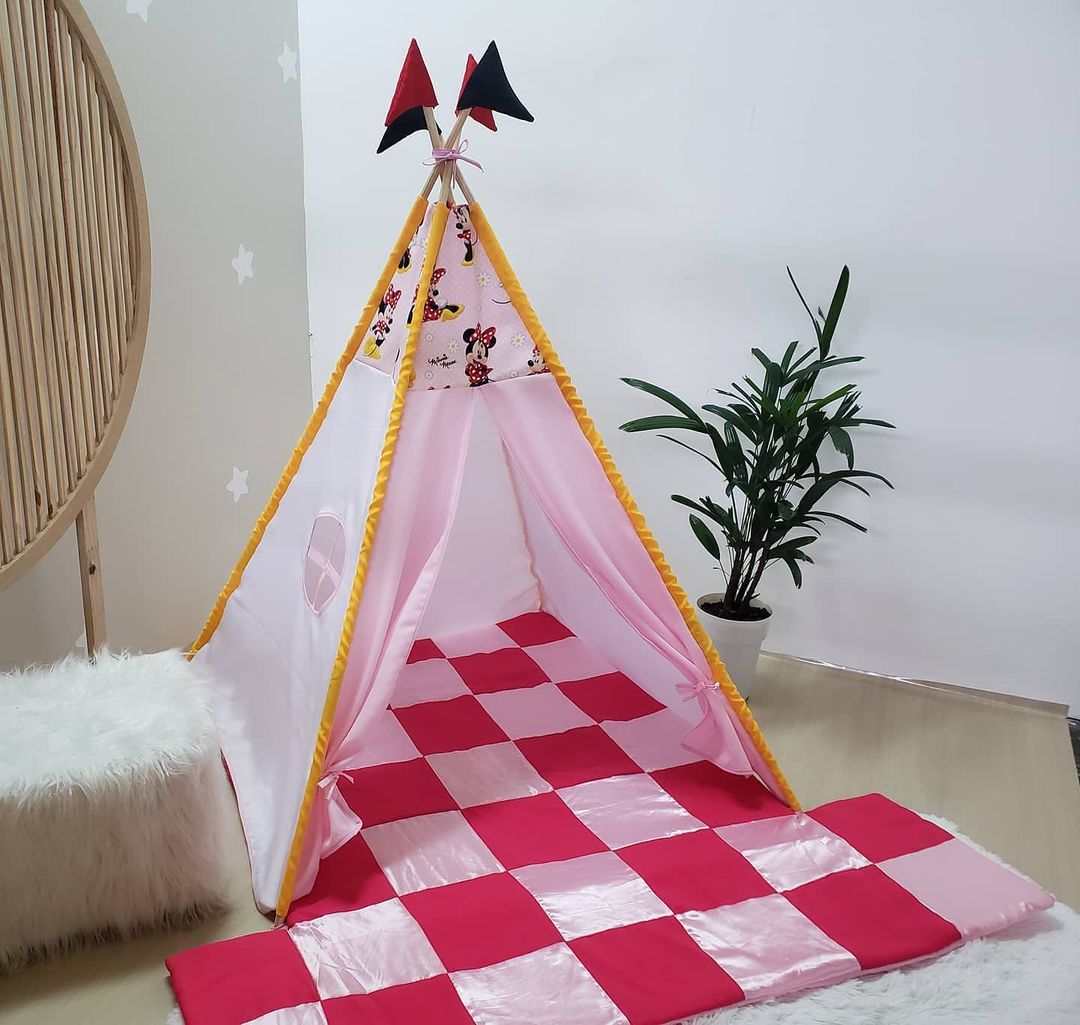 cabana infantil de tecido