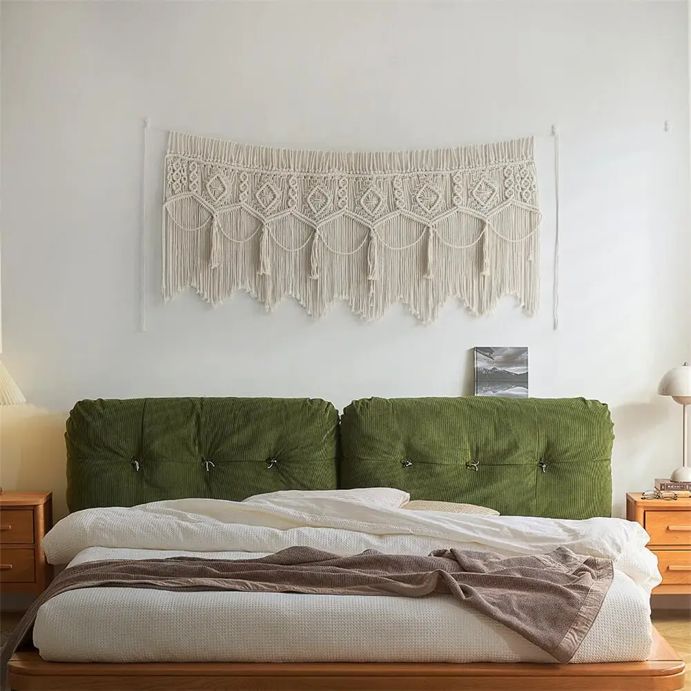 cabeceira de macramê