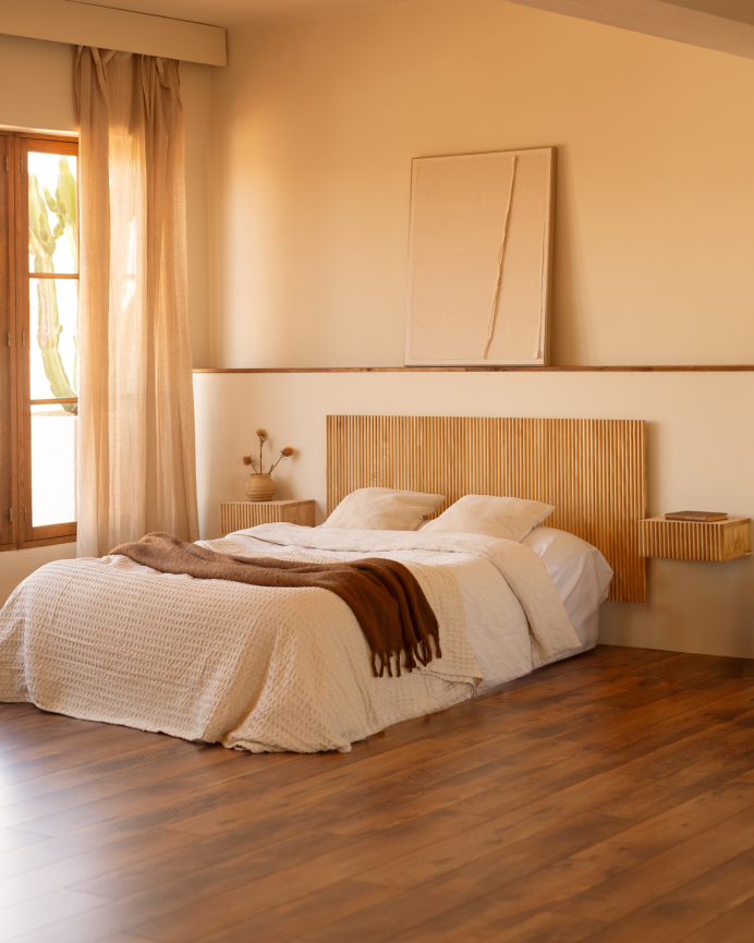 cabeceira de madeira para cama box queen