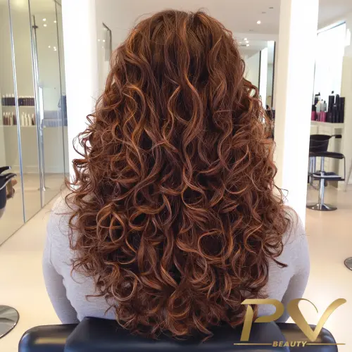 cabelo cacheado iluminado mel