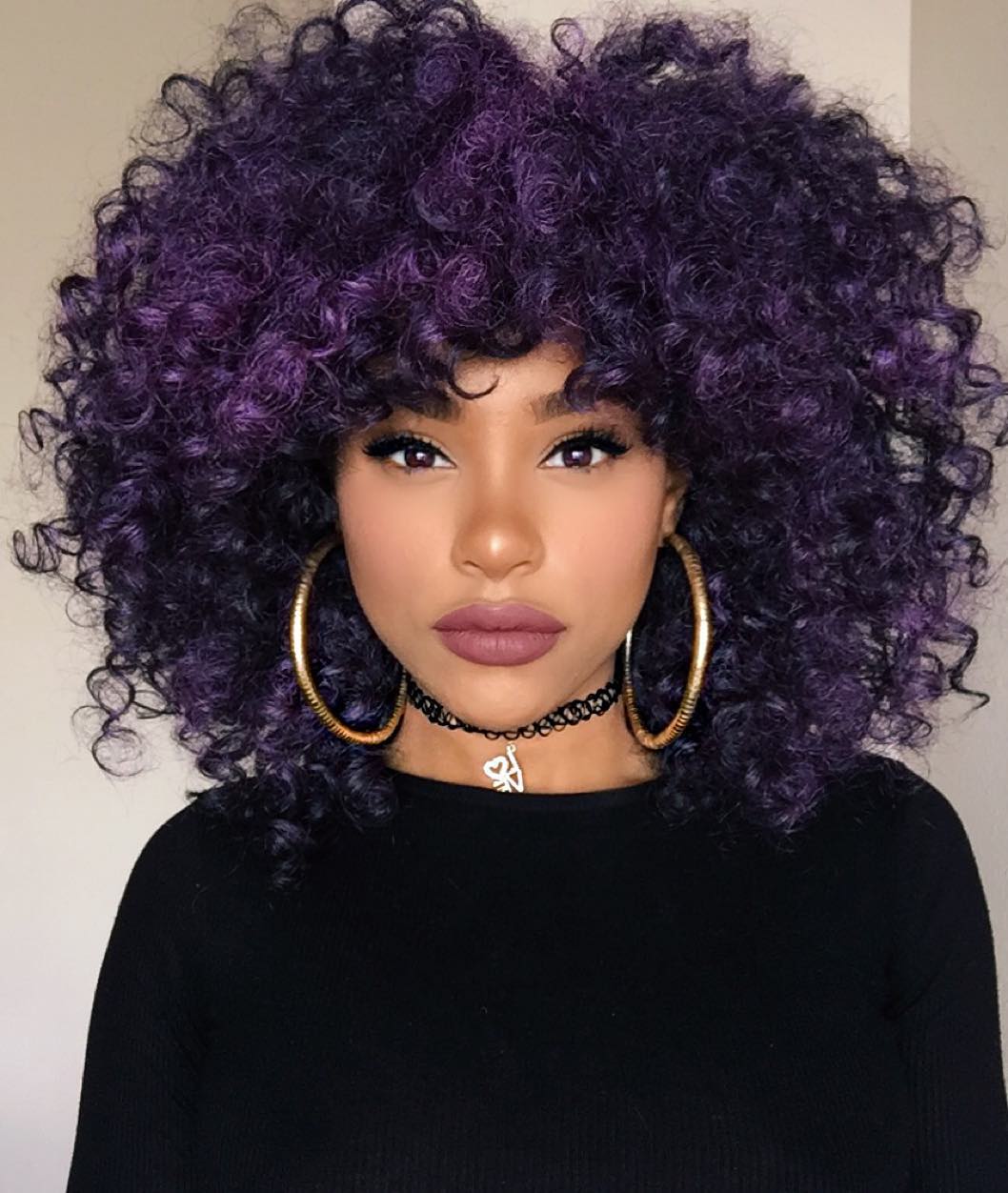 cabelo chanel roxo vs long bob roxo qual escolher
