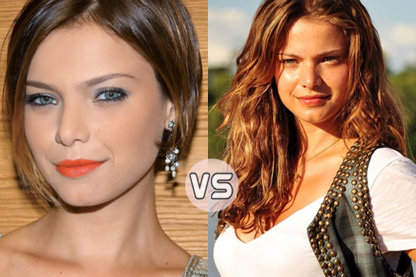 escolha entre cabelo curto e longo