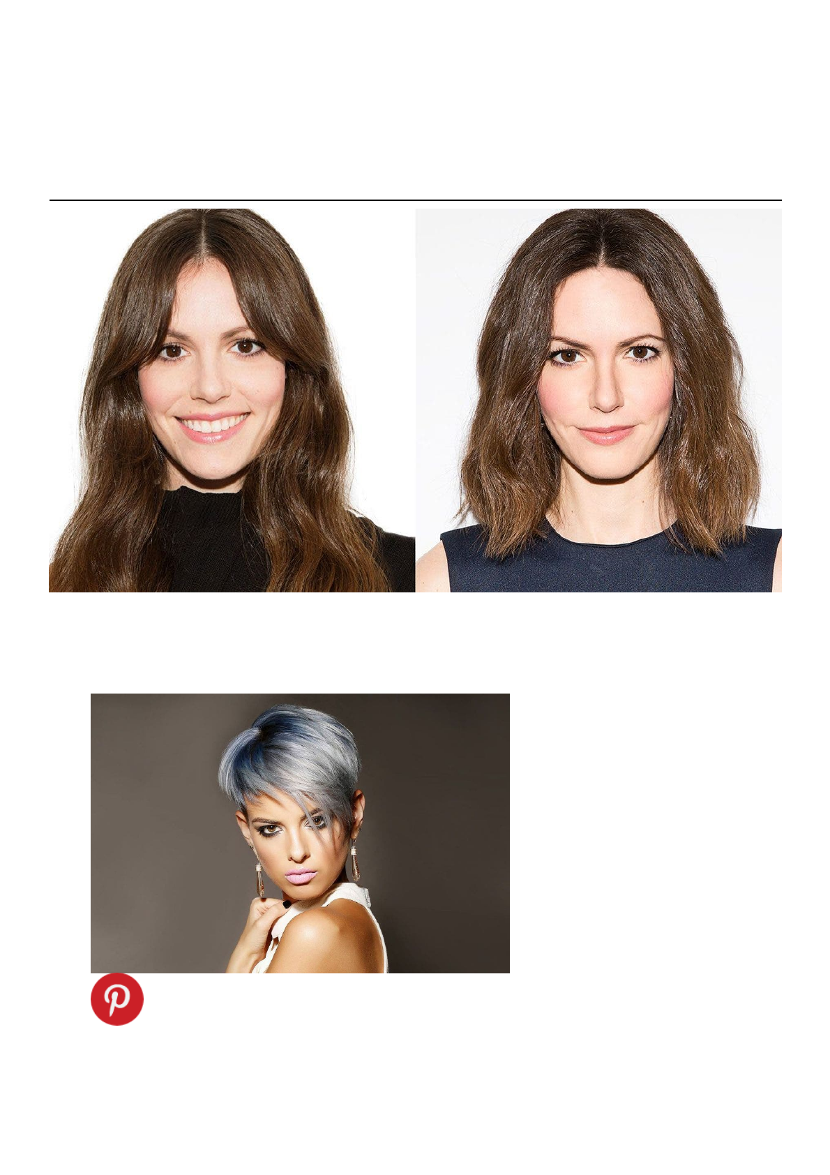 cabelo longo para suavizar rosto redondo