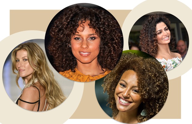 cabelo feminino ondulado grande